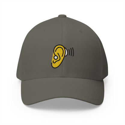 Ear With Hearing Aid Emoji Olive Cap – Premium by Capmoji