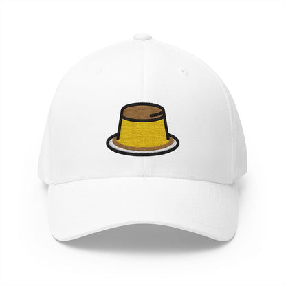 Custard Emoji White Cap – Premium by Capmoji