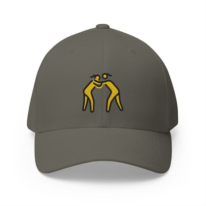 Women Wrestling Emoji Olive Cap – Premium by Capmoji