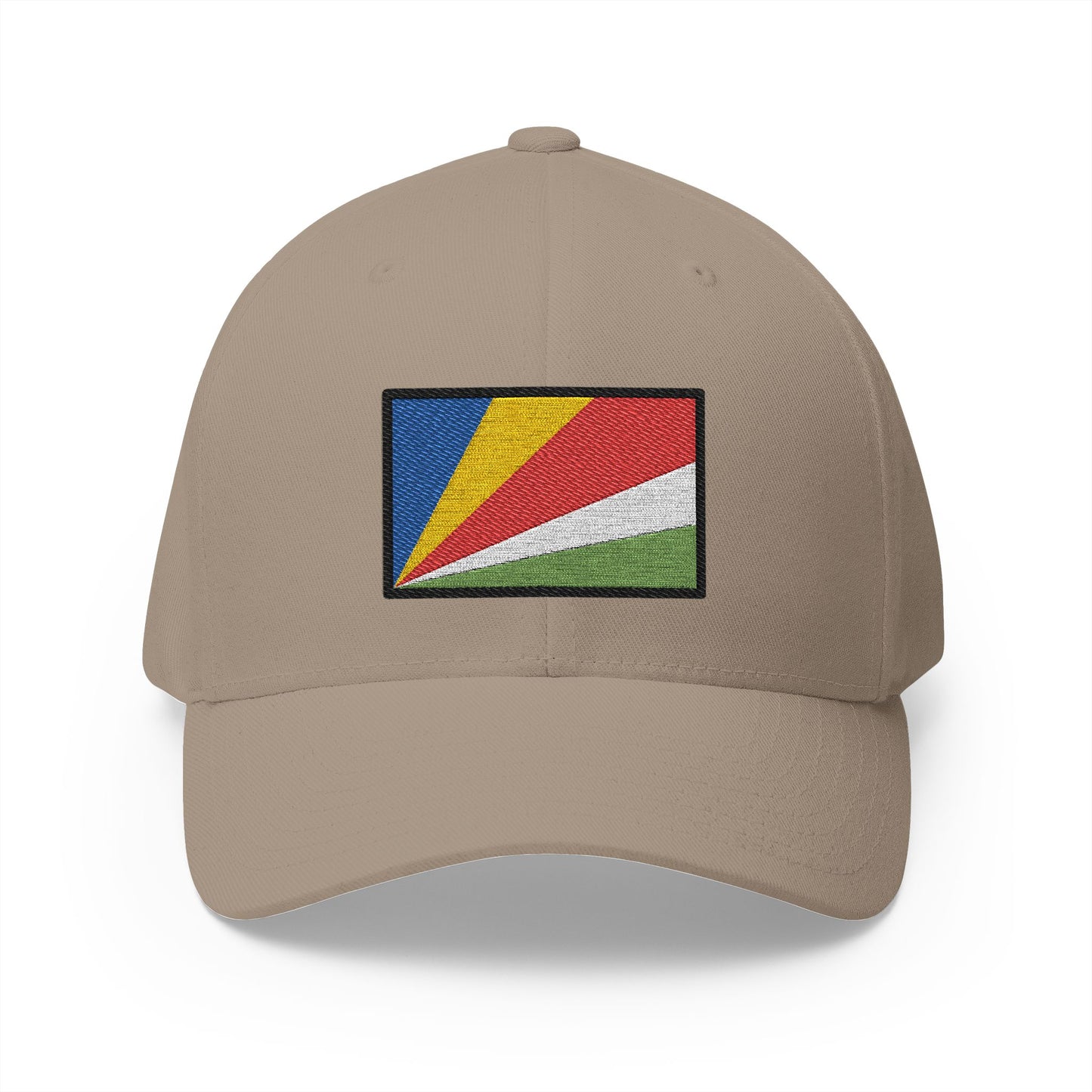Flag: Seychelles Emoji Khaki Cap – Premium by Capmoji