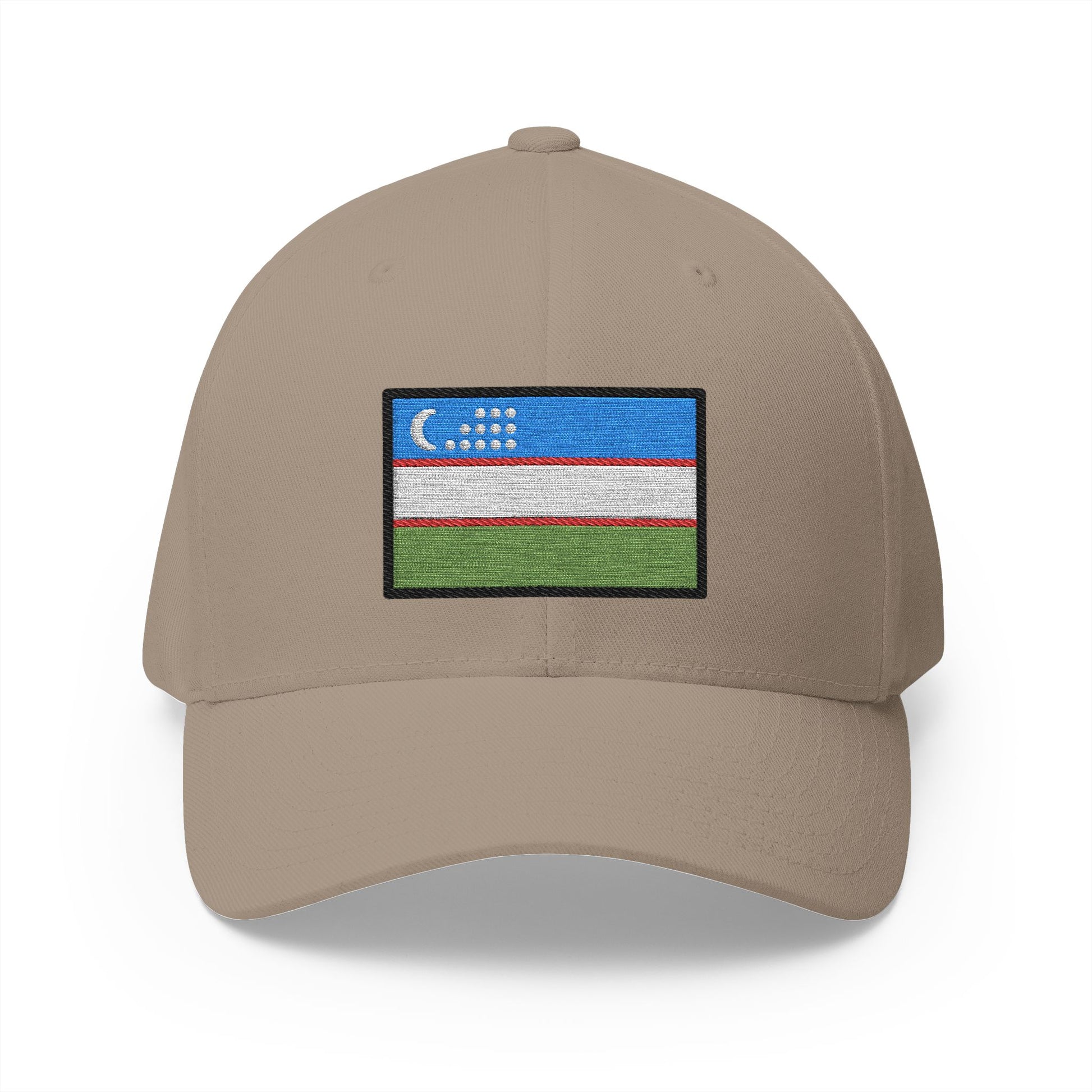 Flag: Uzbekistan Emoji Khaki Cap – Premium by Capmoji