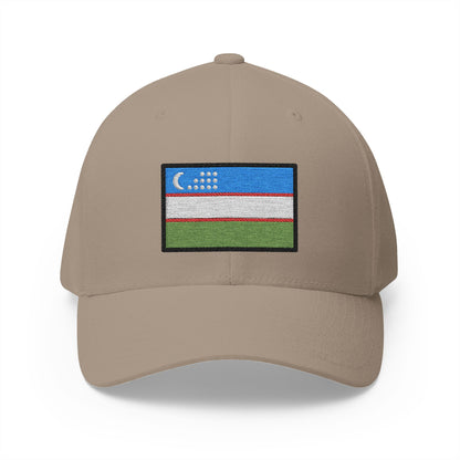 Flag: Uzbekistan Emoji Khaki Cap – Premium by Capmoji
