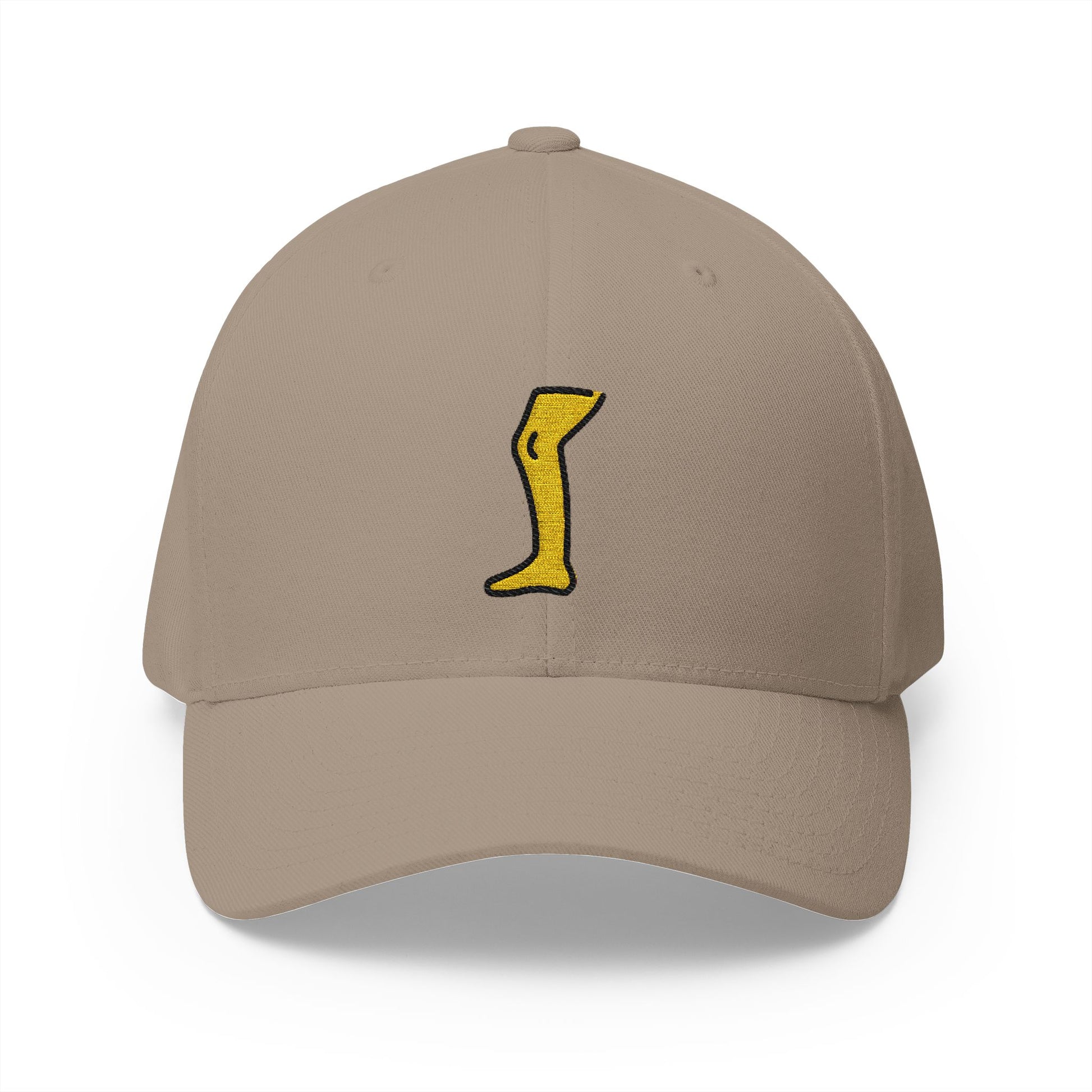 Leg Emoji Khaki Cap – Premium by Capmoji