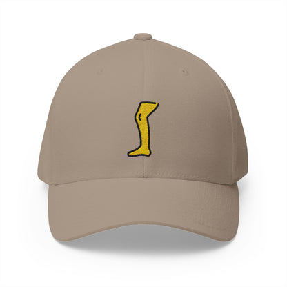 Leg Emoji Khaki Cap – Premium by Capmoji