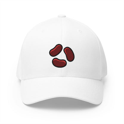 Beans Emoji White Cap – Premium by Capmoji