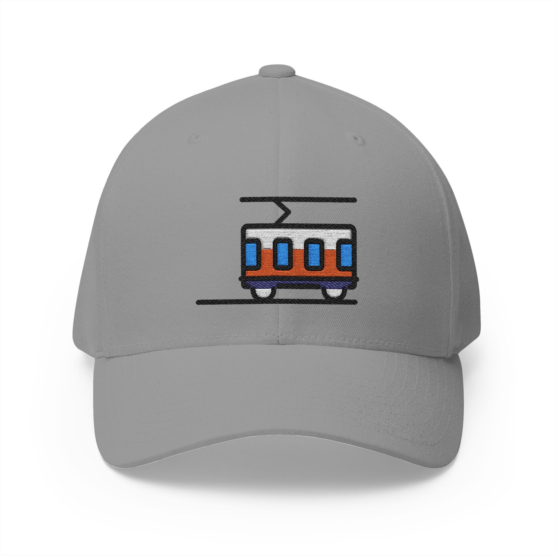 Tram Car Emoji Grey Cap – Premium by Capmoji