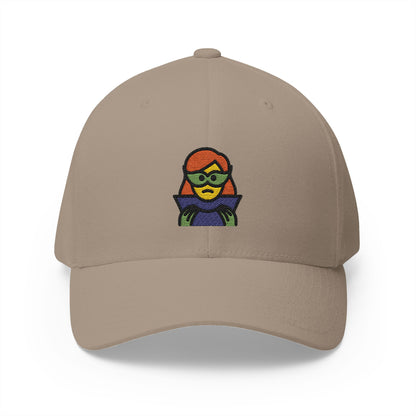 Woman Supervillain Emoji Khaki Cap – Premium by Capmoji