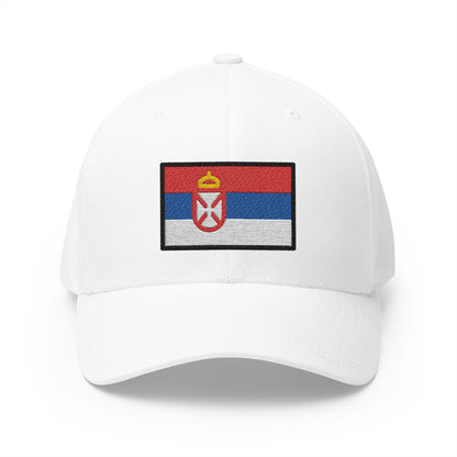 Flag: Serbia Emoji White Cap – Premium by Capmoji