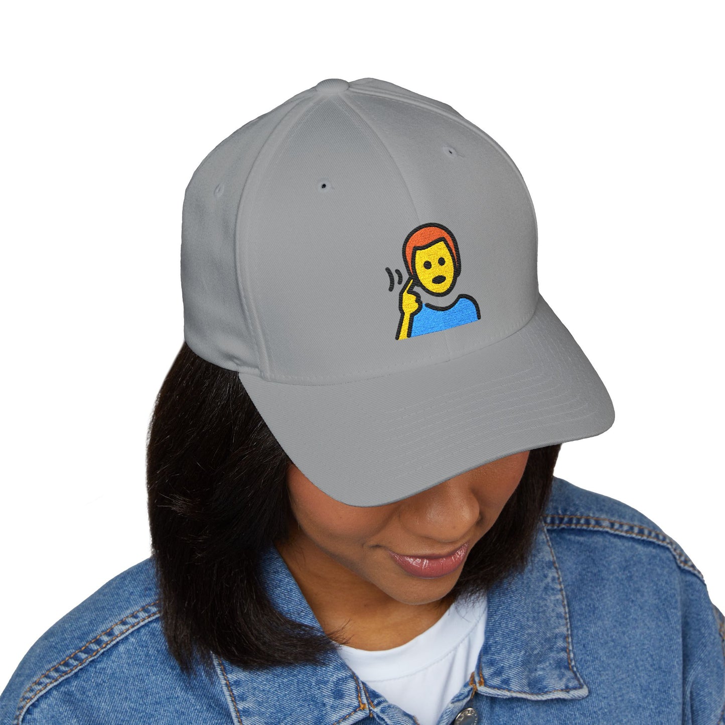 Deaf Man Emoji Cap – Premium by Capmoji