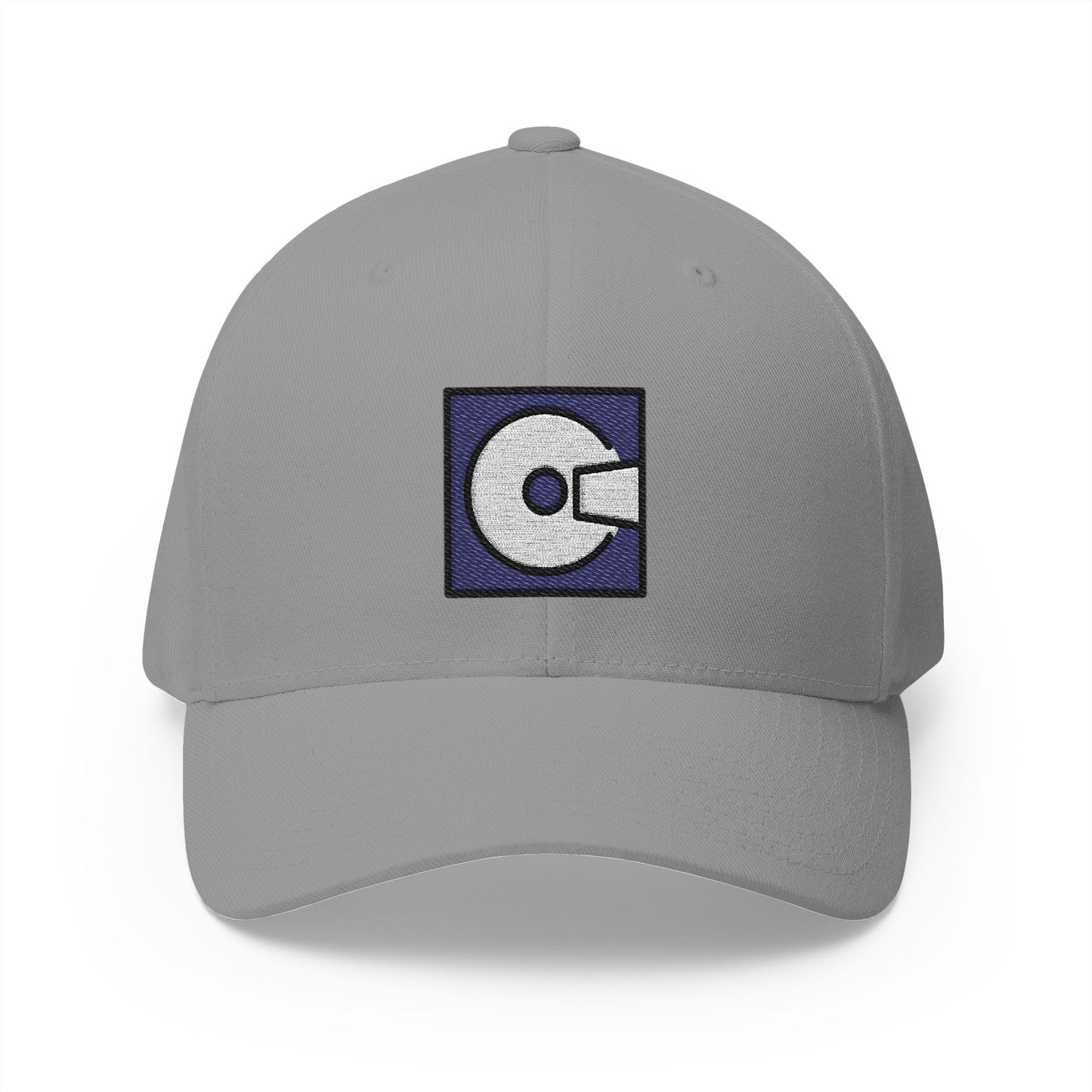Computer Disk Emoji Grey Cap – Premium by Capmoji