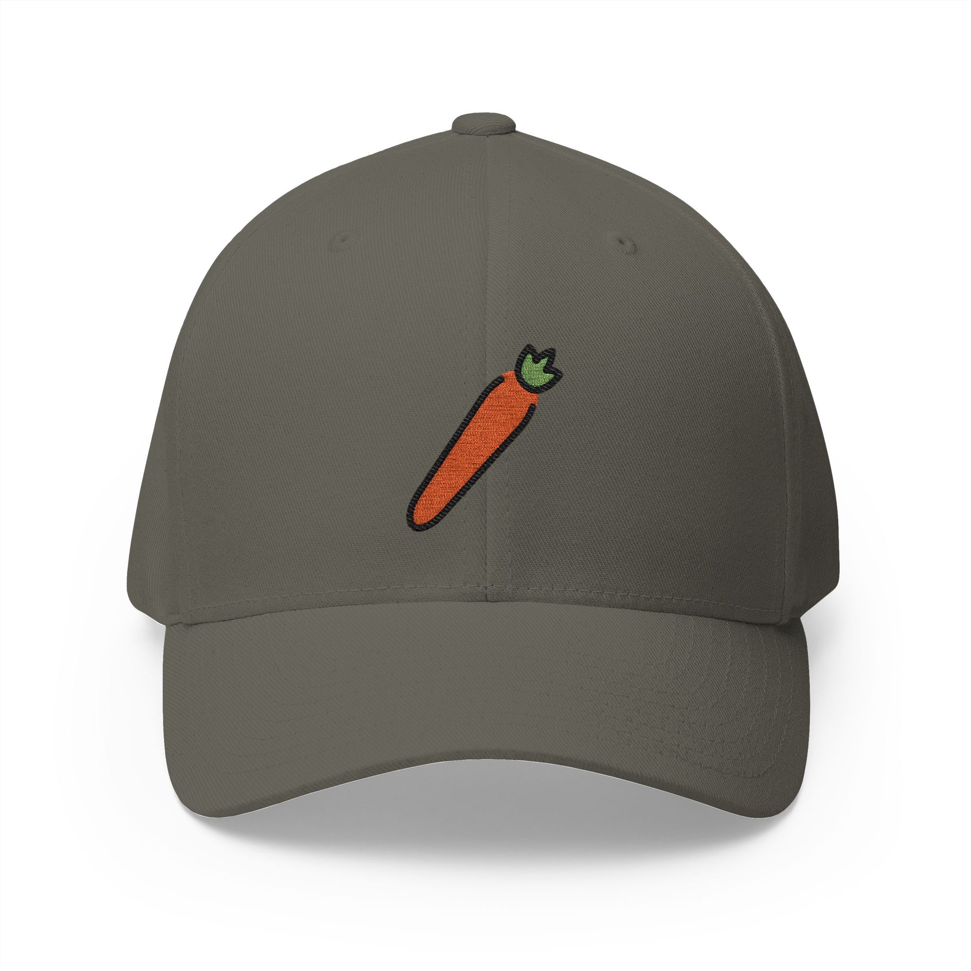 Carrot Emoji Olive Cap – Premium by Capmoji