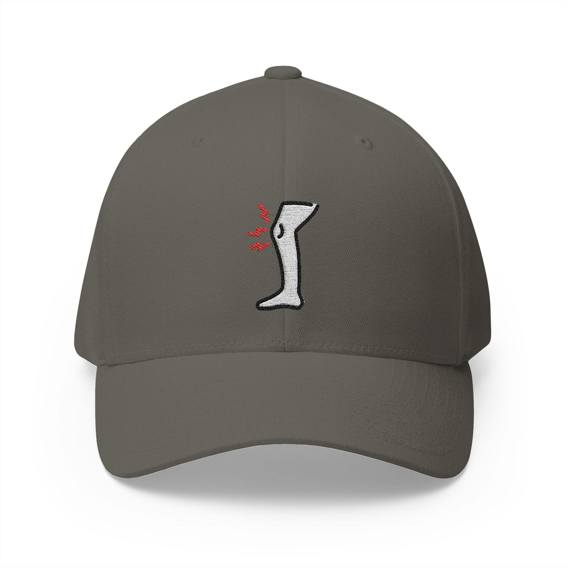 Knee Pain Emoji Olive Cap – Premium by Capmoji