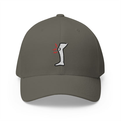 Knee Pain Emoji Olive Cap – Premium by Capmoji