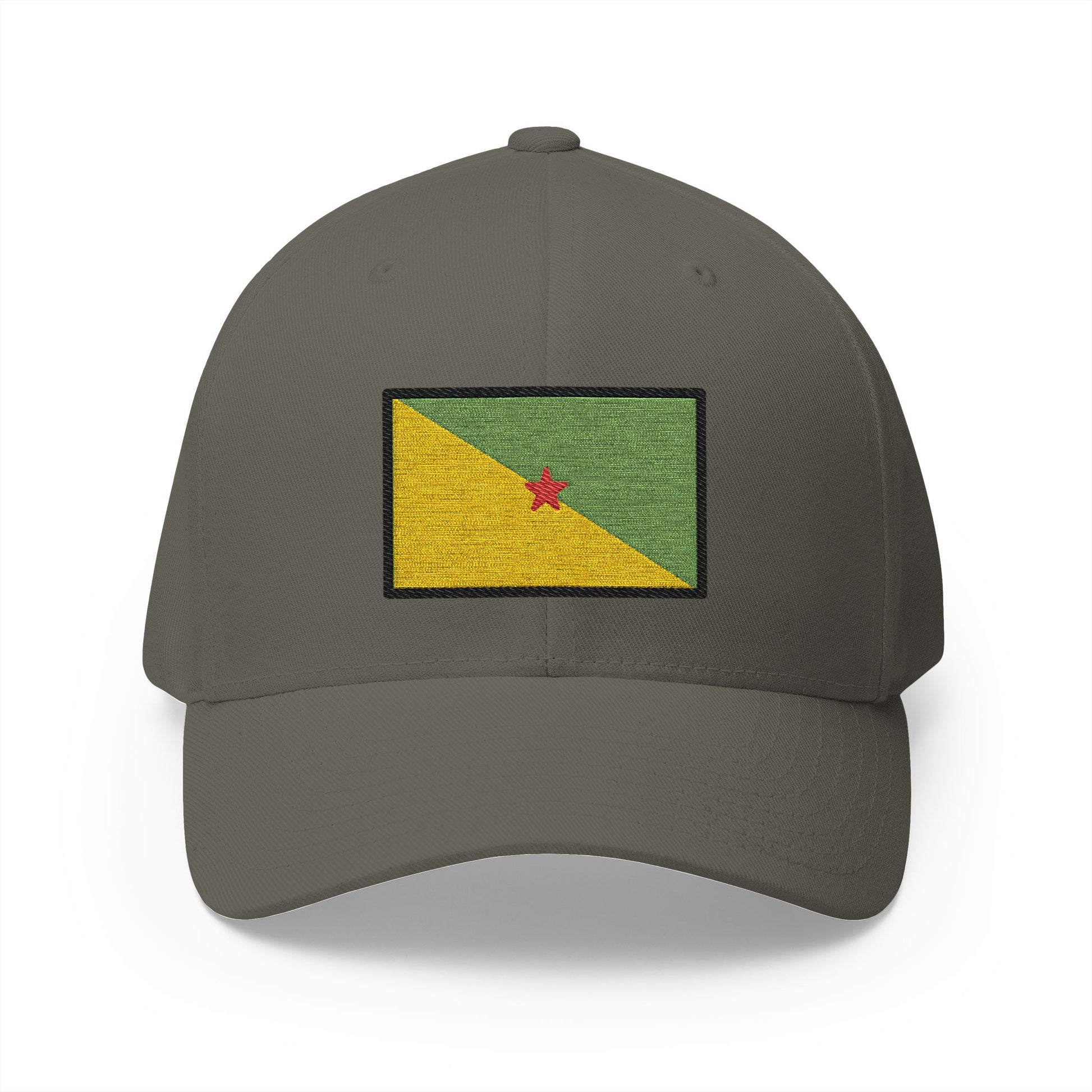 Flag: French Guiana Emoji Olive Cap – Premium by Capmoji