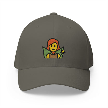 Woman Fairy Emoji Olive Cap – Premium by Capmoji