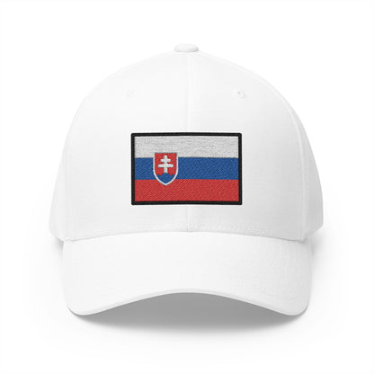 Flag: Slovakia Emoji White Cap – Premium by Capmoji