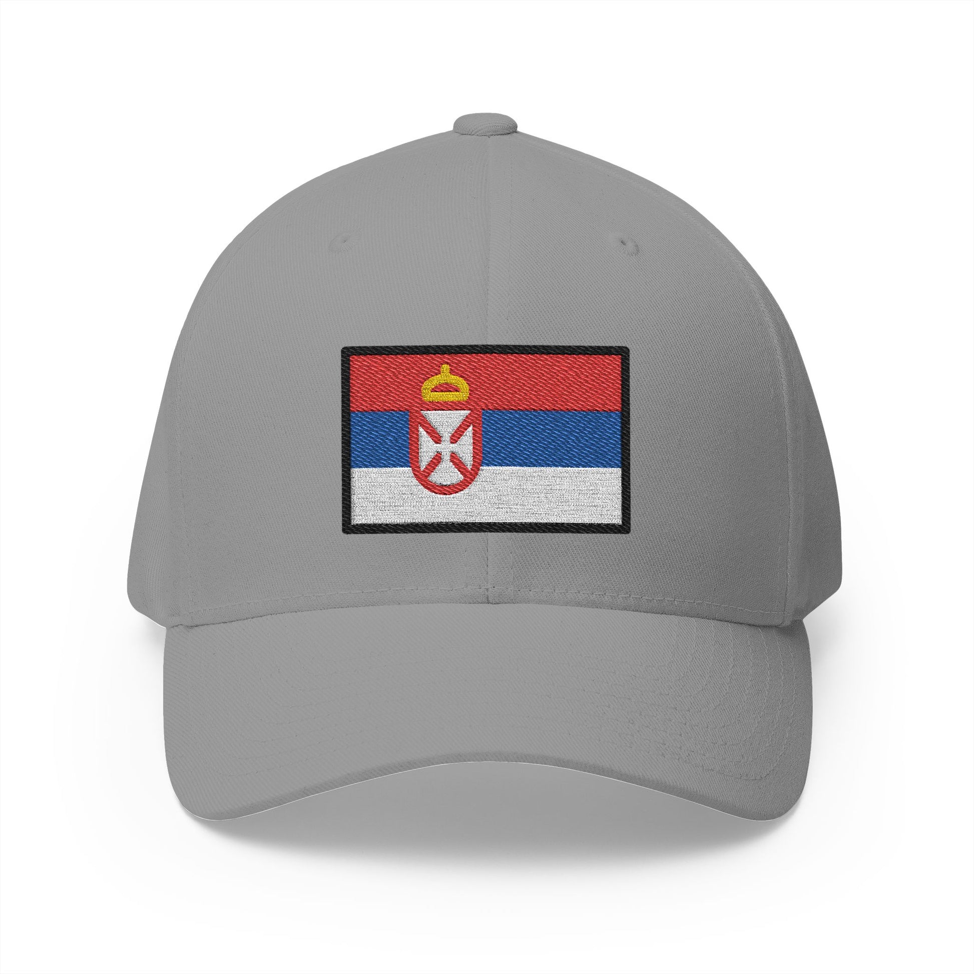 Flag: Serbia Emoji Grey Cap – Premium by Capmoji
