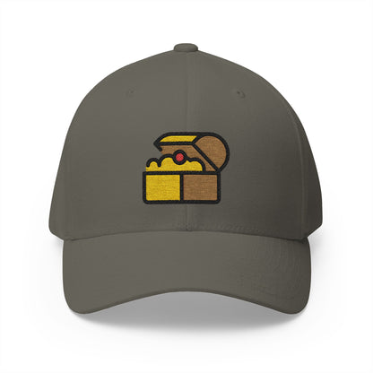 Treasure Chest Emoji Olive Cap – Premium by Capmoji