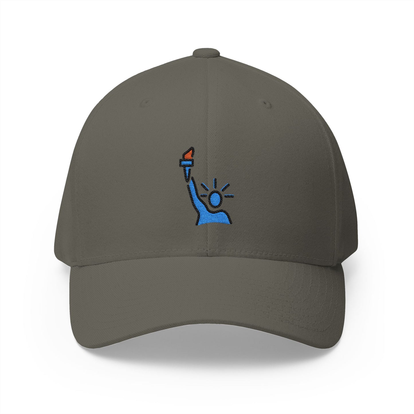 Statue Of Liberty Emoji Olive Cap – Premium by Capmoji