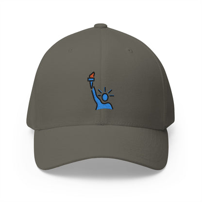 Statue Of Liberty Emoji Olive Cap – Premium by Capmoji