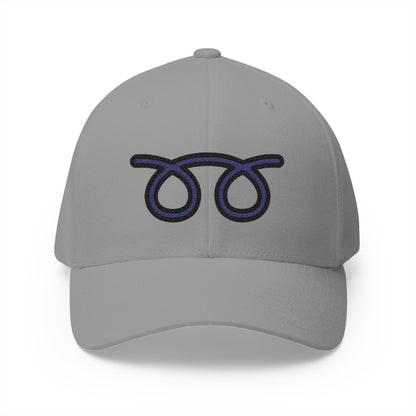 Double Curly Loop Emoji Grey Cap – Premium by Capmoji