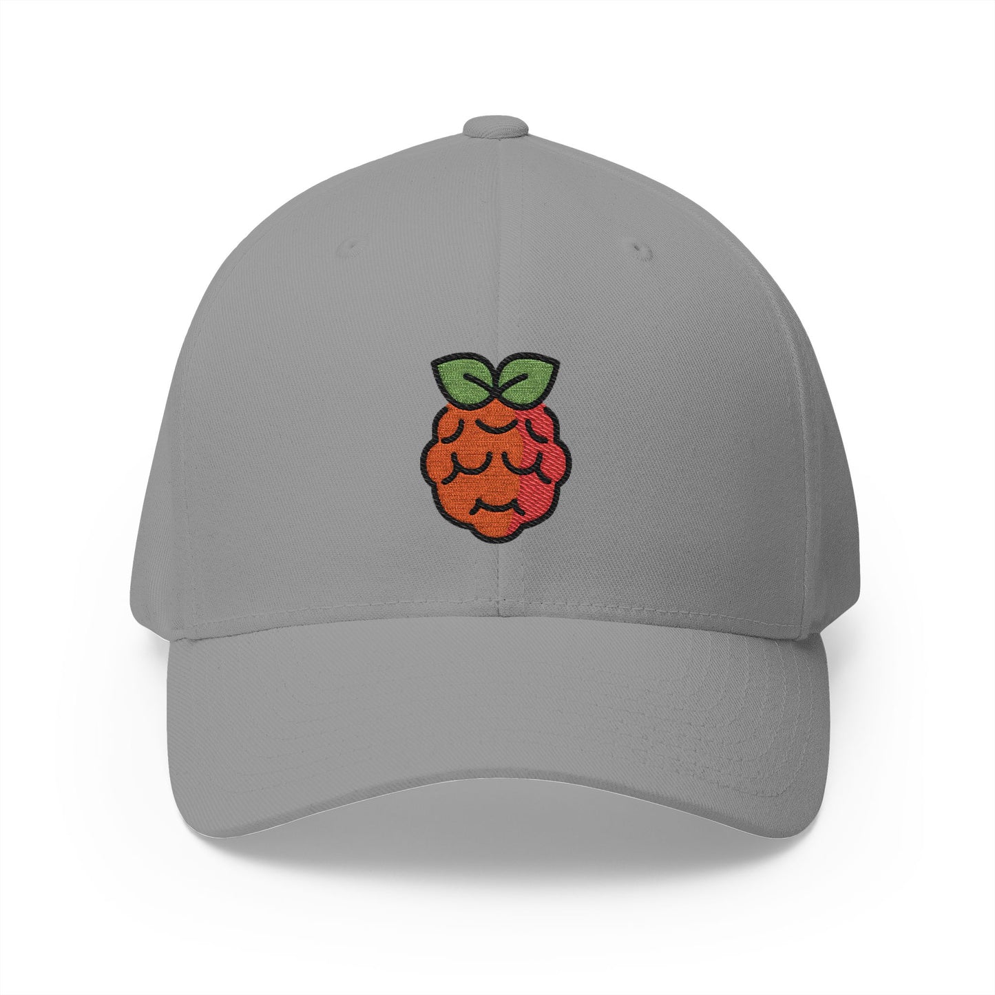 Raspberry Pi Emoji Grey Cap – Premium by Capmoji