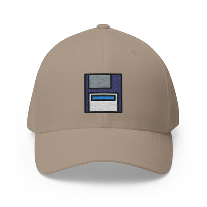 Floppy Disk Emoji Khaki Cap – Premium by Capmoji