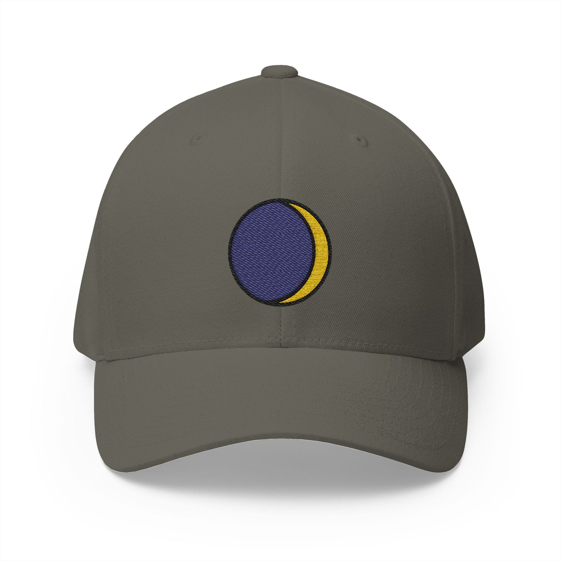 Waxing Crescent Moon Emoji Olive Cap – Premium by Capmoji