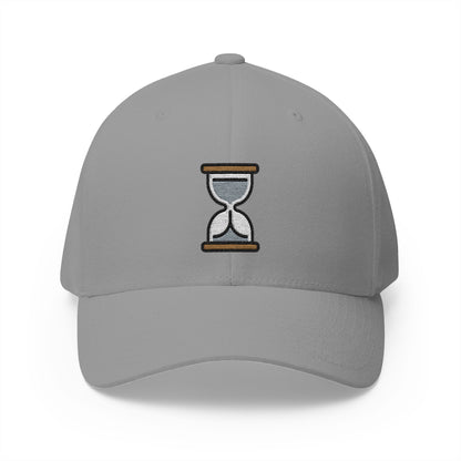 Hourglass Not Done Emoji Grey Cap – Premium by Capmoji