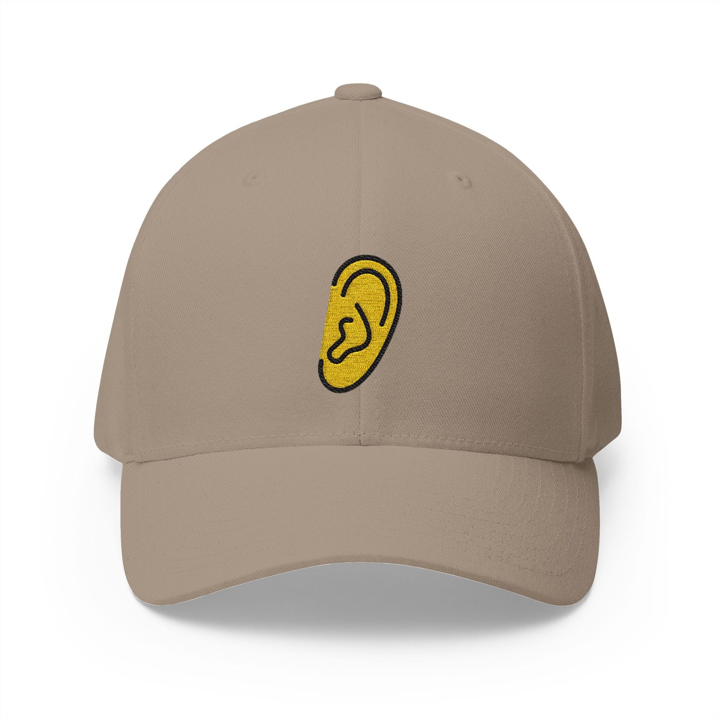 Ear Emoji Khaki Cap – Premium by Capmoji