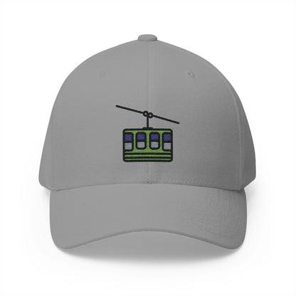 Mountain Cableway Emoji Grey Cap – Premium by Capmoji