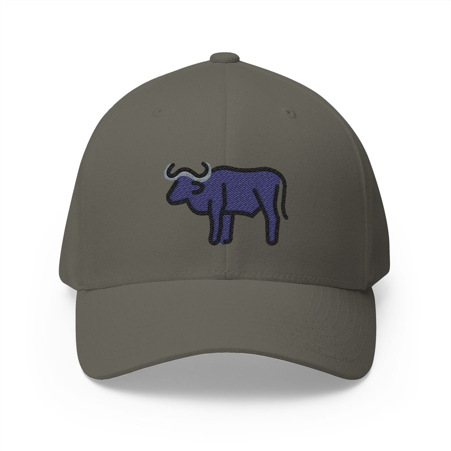 Water Buffalo Emoji Olive Cap – Premium by Capmoji