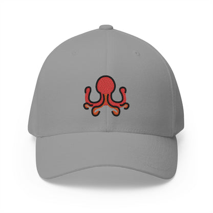 Octopus Emoji Grey Cap – Premium by Capmoji