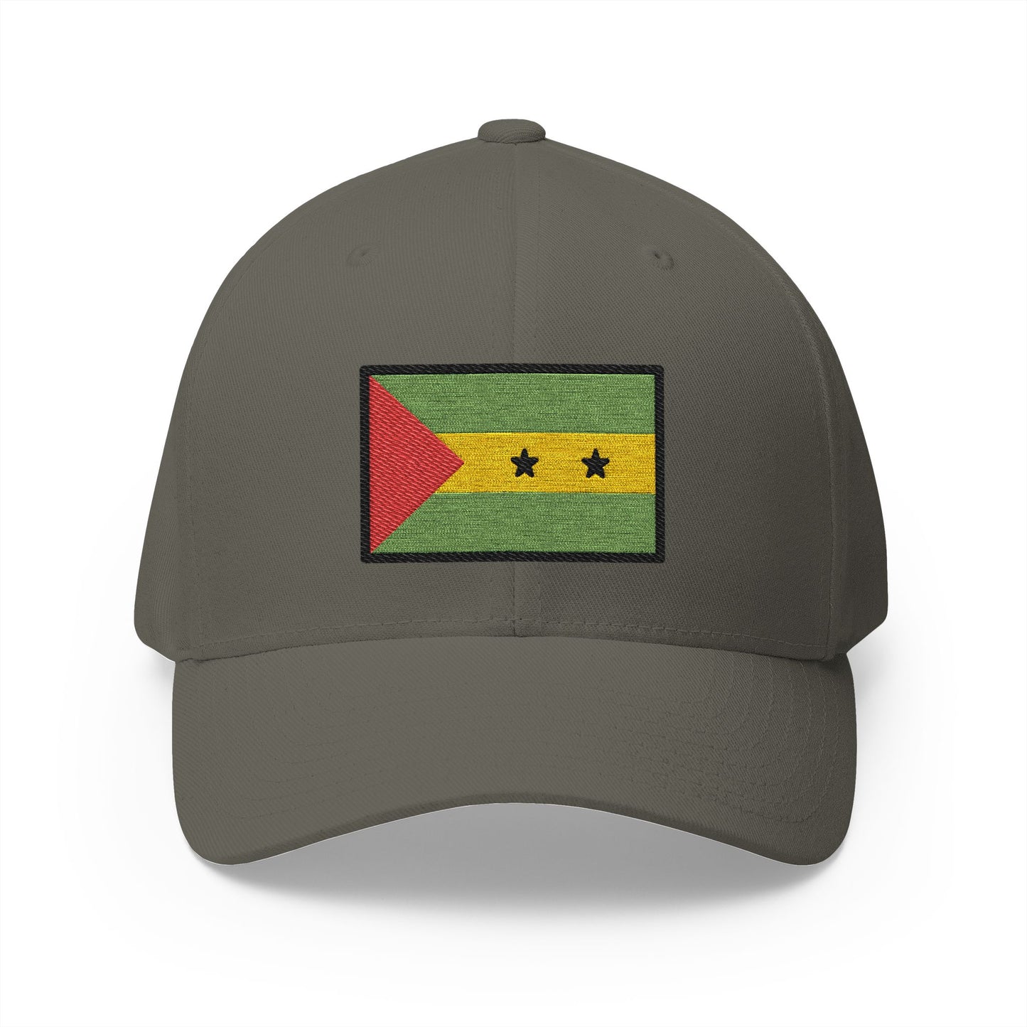 Flag: São Tomé & Príncipe Emoji Olive Cap – Premium by Capmoji