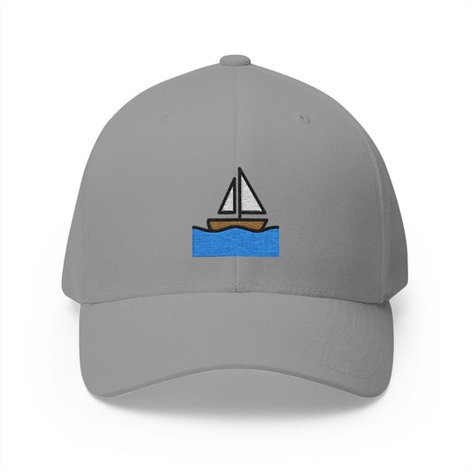 Sailboat Emoji Grey Cap – Premium by Capmoji