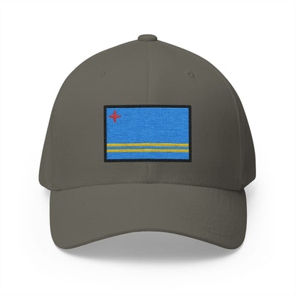 Flag: Aruba Emoji Olive Cap – Premium by Capmoji