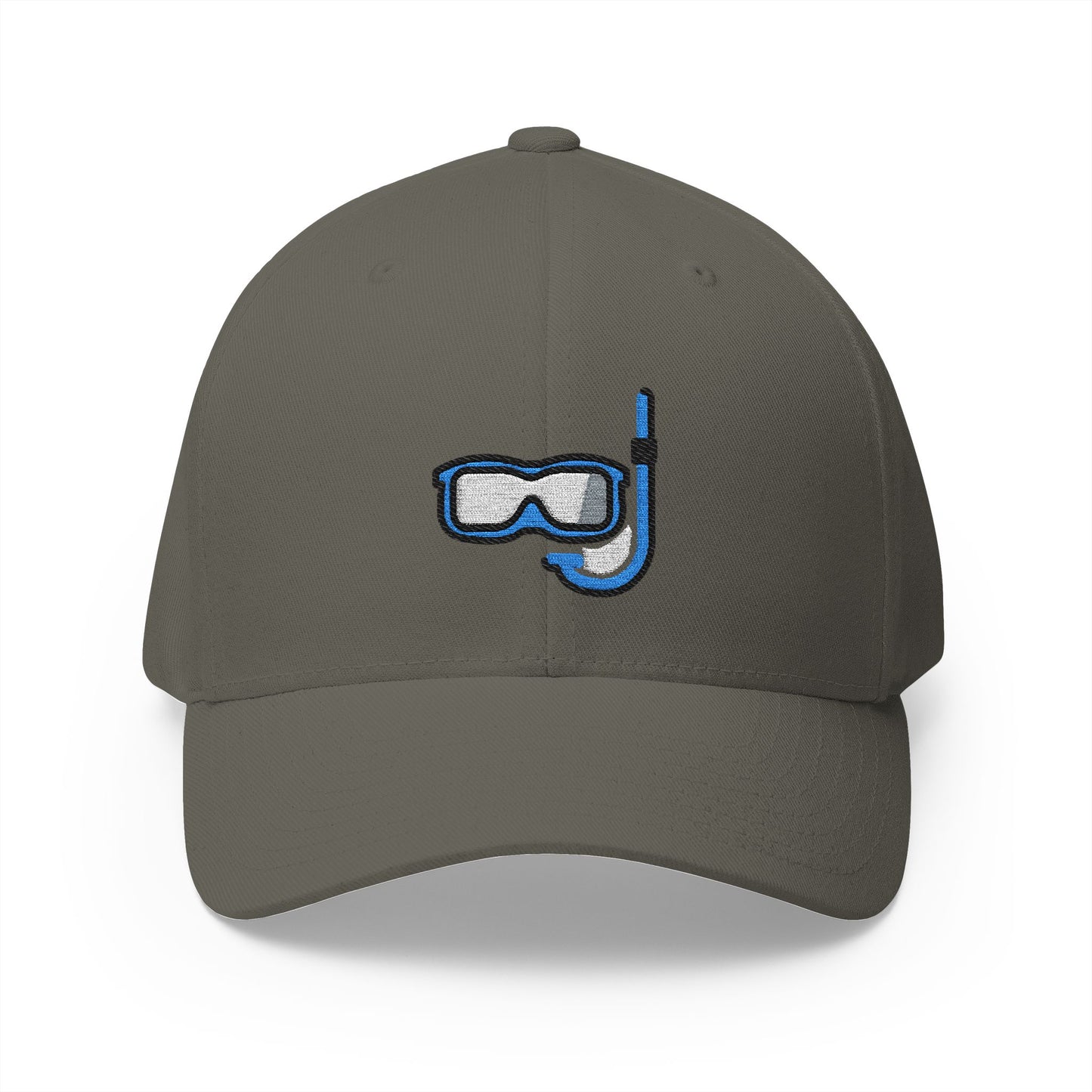 Diving Mask Emoji Olive Cap – Premium by Capmoji