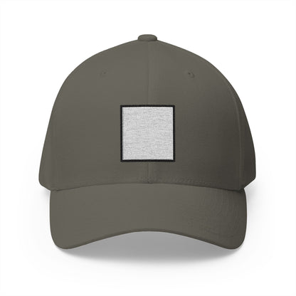 White Large Square Emoji Olive Cap – Premium by Capmoji