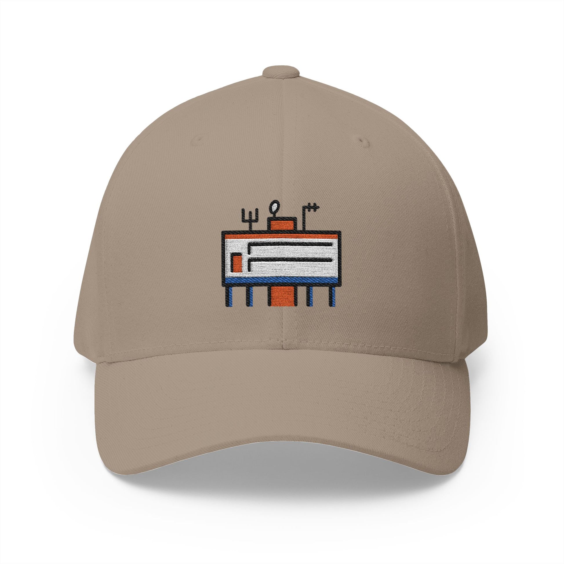 Polar Research Station Emoji Khaki Cap – Premium by Capmoji