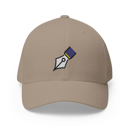 Black Nib Emoji Khaki Cap – Premium by Capmoji