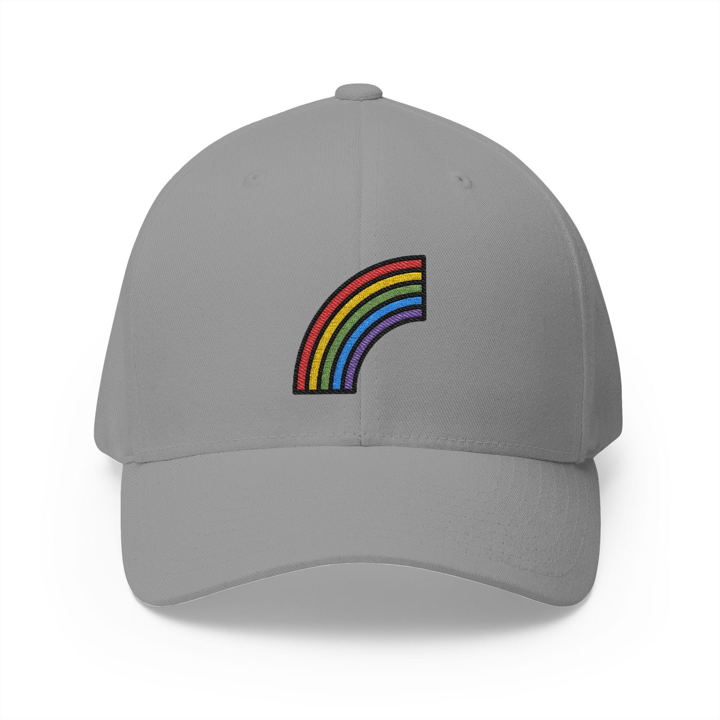 Rainbow Emoji Grey Cap – Premium by Capmoji