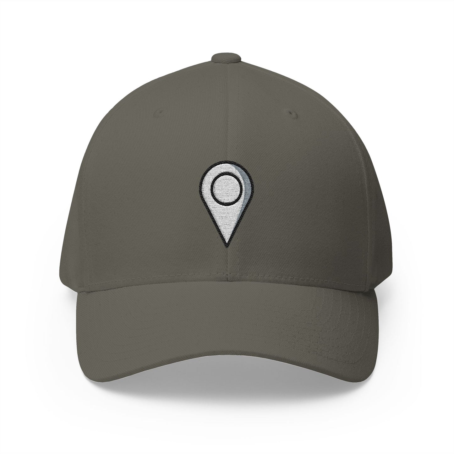 Location Indicator Emoji Olive Cap – Premium by Capmoji