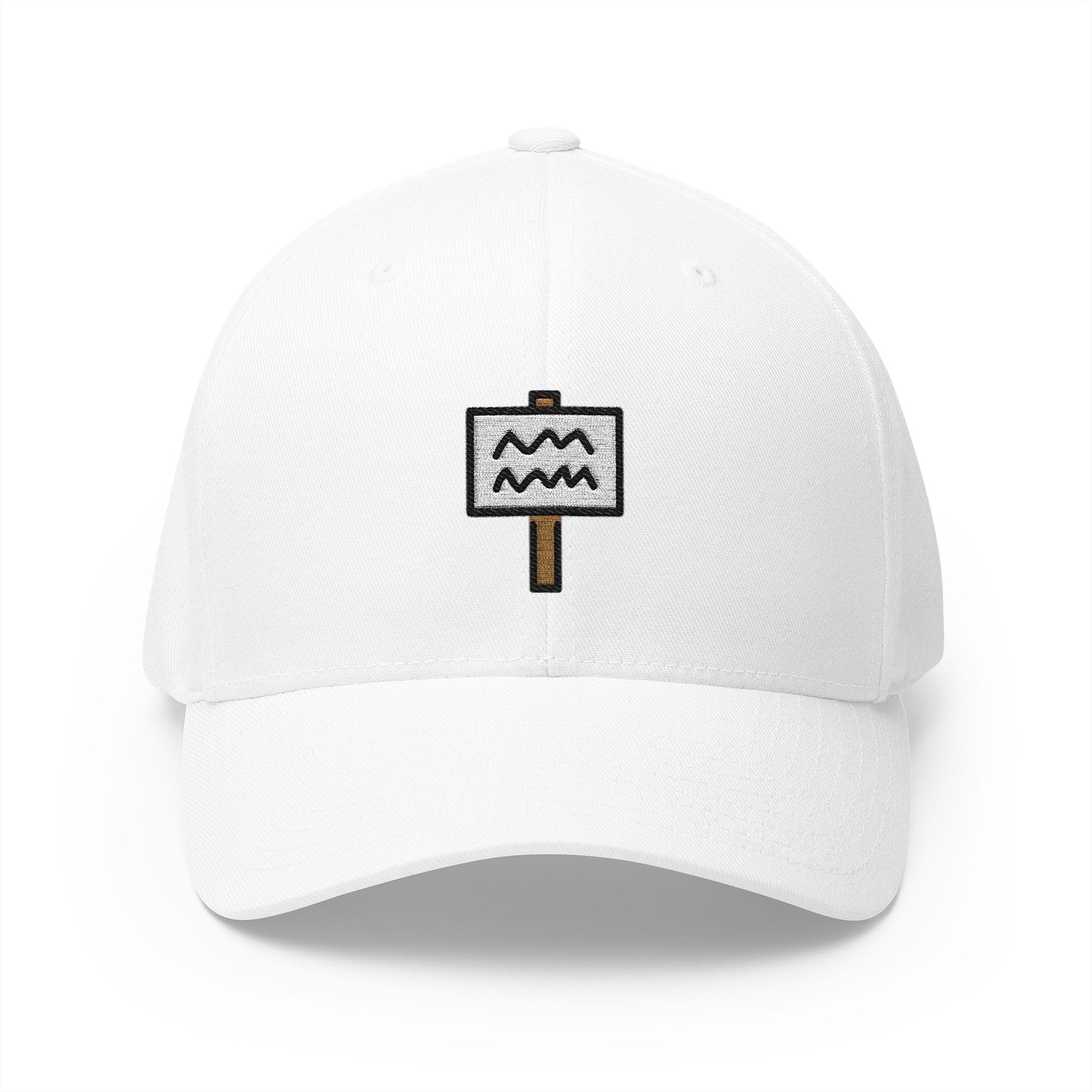 Placard Emoji White Cap – Premium by Capmoji