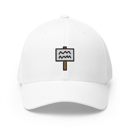Placard Emoji White Cap – Premium by Capmoji