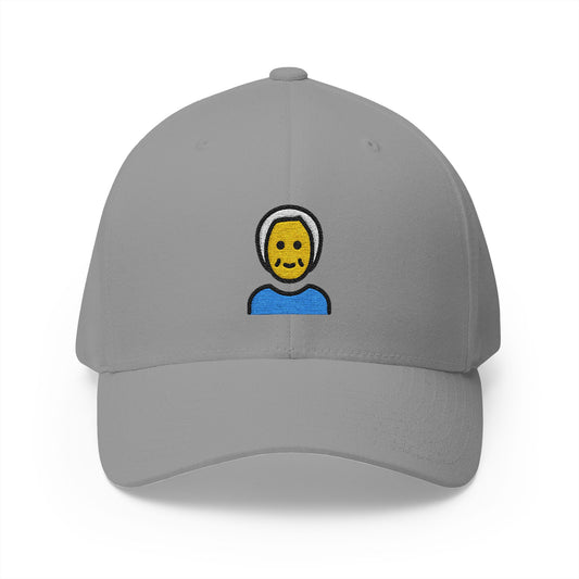 Older Person Emoji Grey Cap – Premium by Capmoji