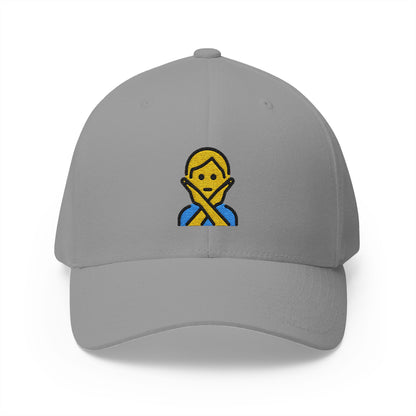 Person Gesturing No Emoji Grey Cap – Premium by Capmoji