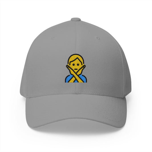 Person Gesturing No Emoji Grey Cap – Premium by Capmoji