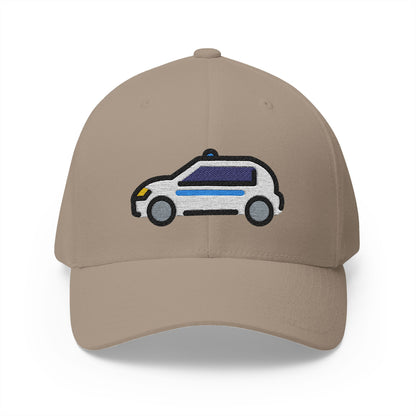 Police Car Emoji Khaki Cap – Premium by Capmoji