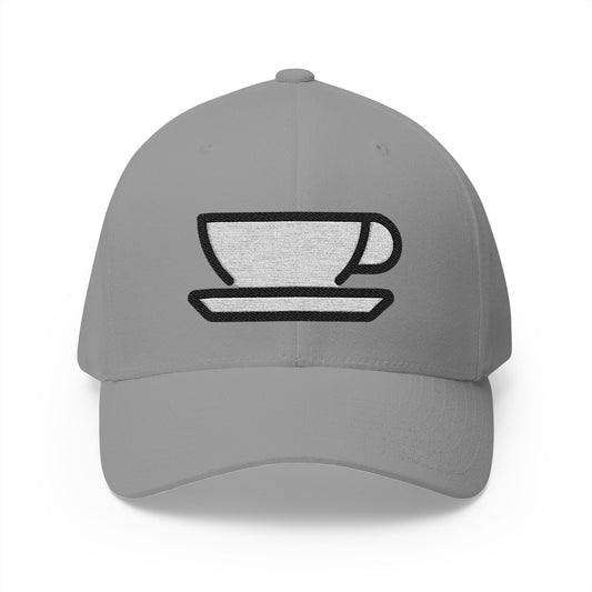 Hot Beverage Emoji Grey Cap – Premium by Capmoji