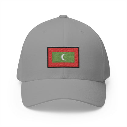 Flag: Maldives Emoji Grey Cap – Premium by Capmoji